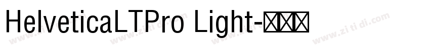 HelveticaLTPro Light字体转换